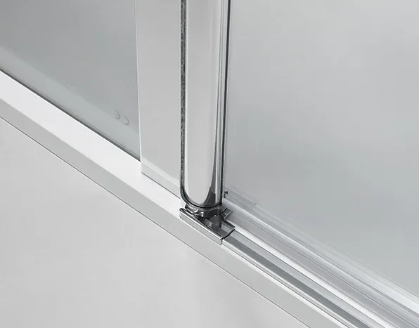 Duschabtrennung Rom mit Falttür und festem Glasteil