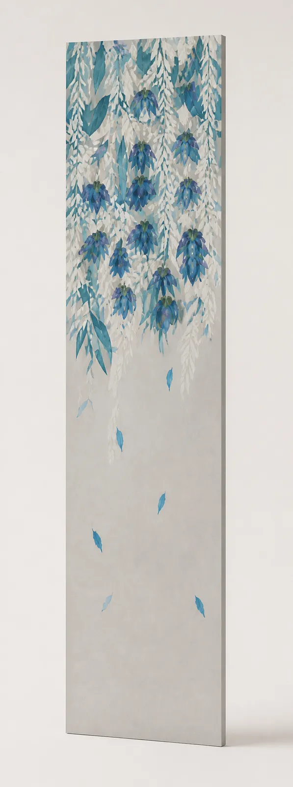 Wandpaneel Azure Floral Reflection als einzelnes Paneel