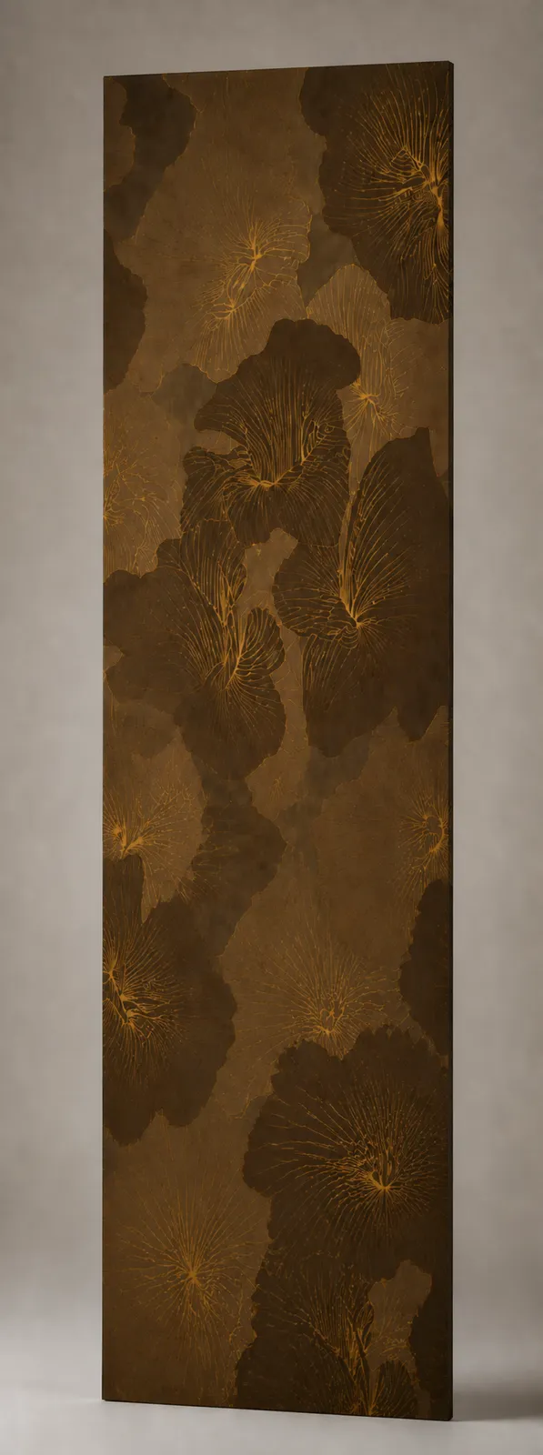 Wandpaneel Golden Petal Harmony als einzelnes Paneel