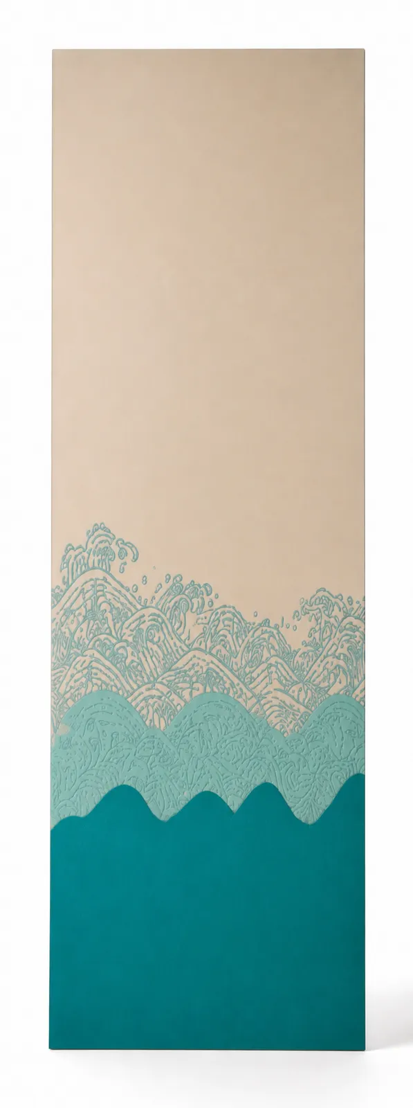 Wandpaneel Octopus Flow mit fließendem maritimem Linienmotiv