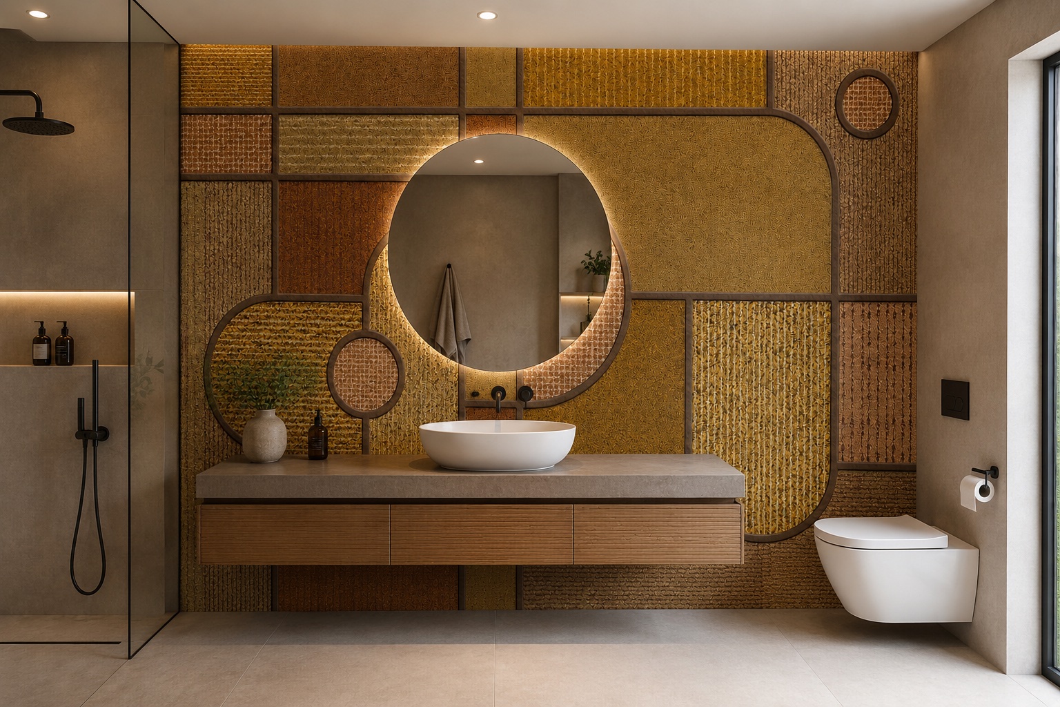 Wandpaneel Retro Mosaik mit kleinteiligem Retro-Mosaik, Bild 1